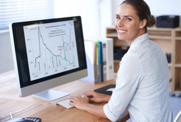Finding business solutions online. Cropped shot of an office environment