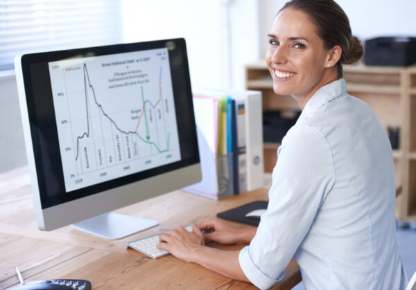 Finding business solutions online. Cropped shot of an office environment