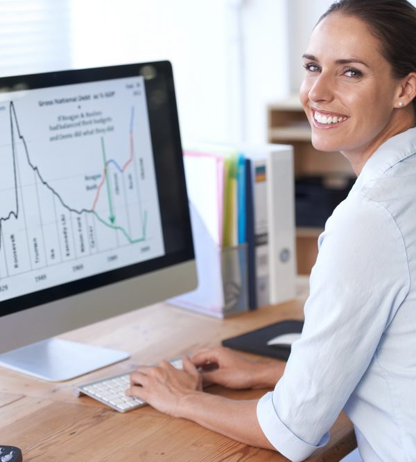 Finding business solutions online. Cropped shot of an office environment
